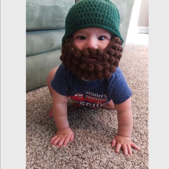 🎩 NWOT Handmade Baby Hat and Beard - Picture 3 of 3